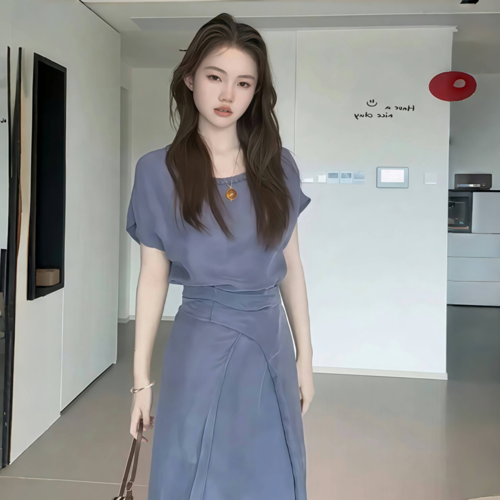韓系顯瘦長裙